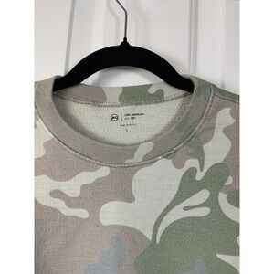 Adriano Goldschmied Green Camouflage Women's Sweat Shirt, Size Small